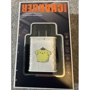 Sanrio Pompompurin Wall‎ Charger White Anime USB Travel Adapter